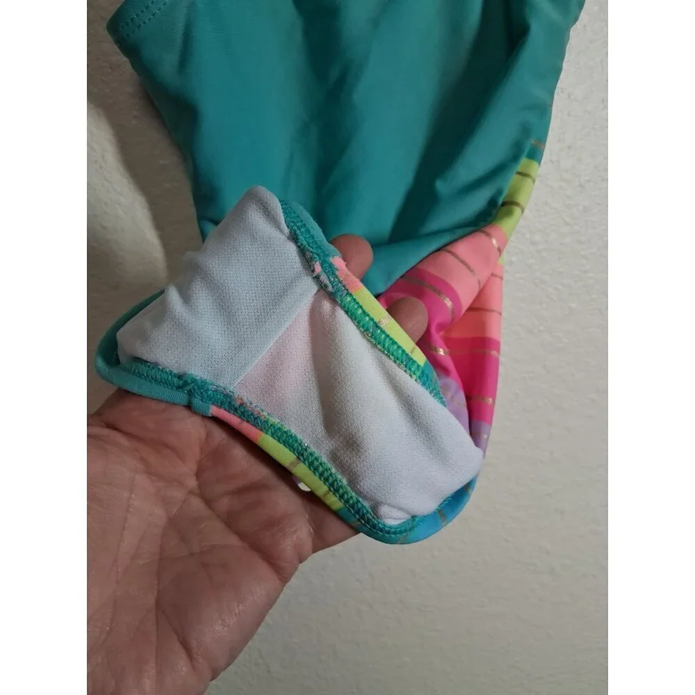 One Piece Girls Swimsuit Size 4T Retro Boho Y2K Summer Beach Pool